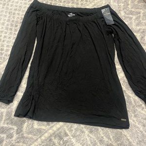 Hollister Off the Shoulder Long Sleeve Top- Size Small